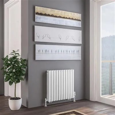 Eastbrook Tunstall dubbele radiator 65x60cm 1010W wit mat