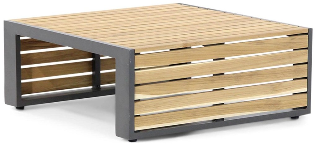 Hoek loungeset 6 personen Aluminium/teak Grijs Lifestyle Garden Furniture Verona