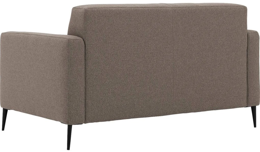 Goossens Key West bruin, stof, 2-zits, modern design
