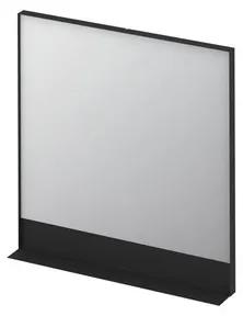 INK SP14 Spiegel rechthoek in zwart kader inclusief planchet mat poedercoat aluminium 8401502