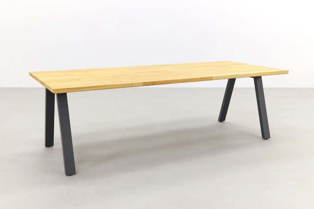 Jasmine/Taste Ambassador 6-persoons dining tuinset 240x100 cm. - Black/Naturel mix