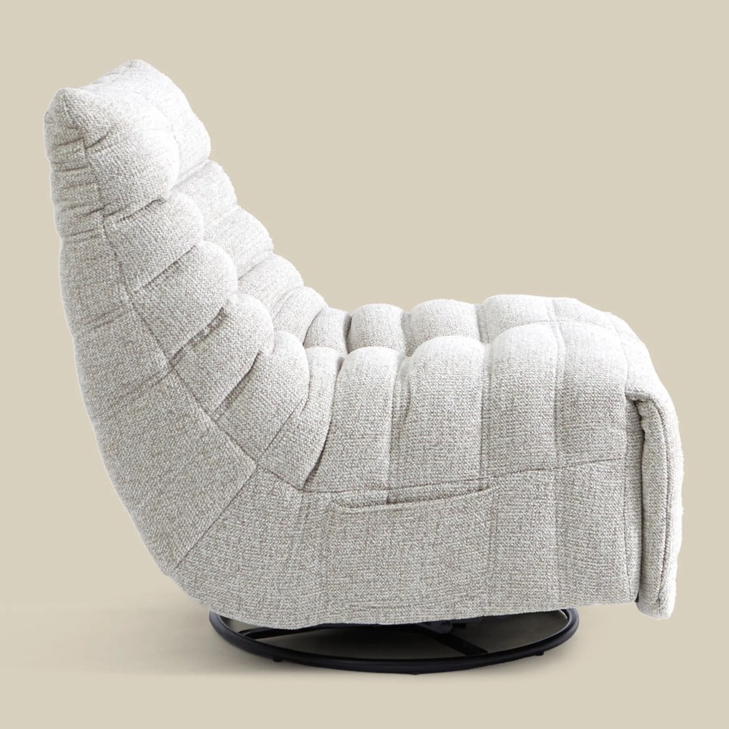 Elektrische Lounge Fauteuil Beige