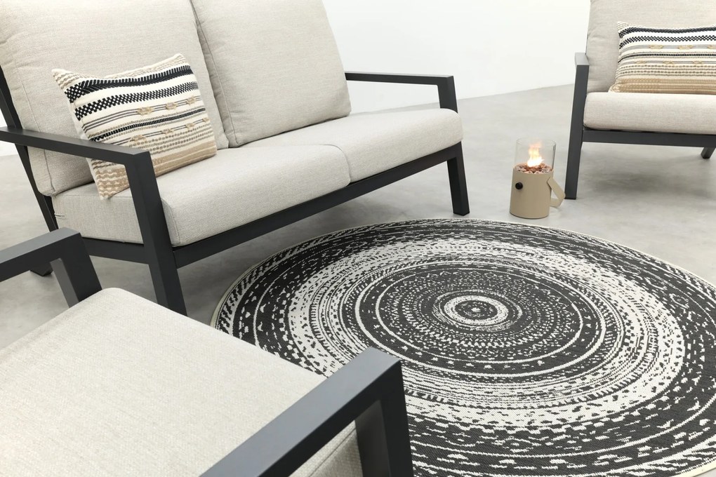 Boston stoel bank (2-zits) loungeset - 3-delig