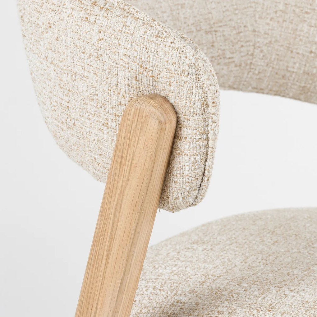 Zuiver Bright Design Eetkamerstoel Eiken Beige