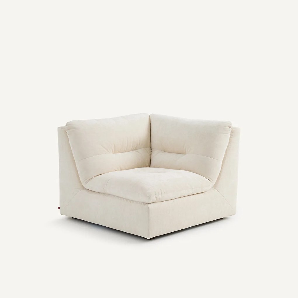 Modulaire 90° hoek in chenille fluweel, GIULIANO