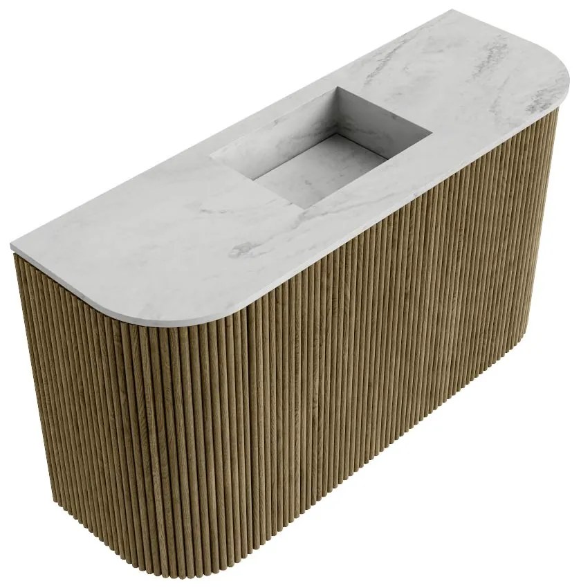 Mondiaz Joya DLux 75cm toiletmeubel ronding links/rechts dusk met wastafel faye midden zonder kraangat opalo