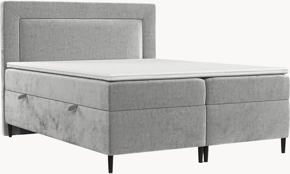 Handgemaakt chenille divan bed Noble met opbergruimte, H3