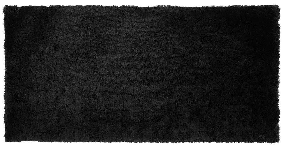 Vloerkleed zwart 80 x 150 cm EVREN Beliani