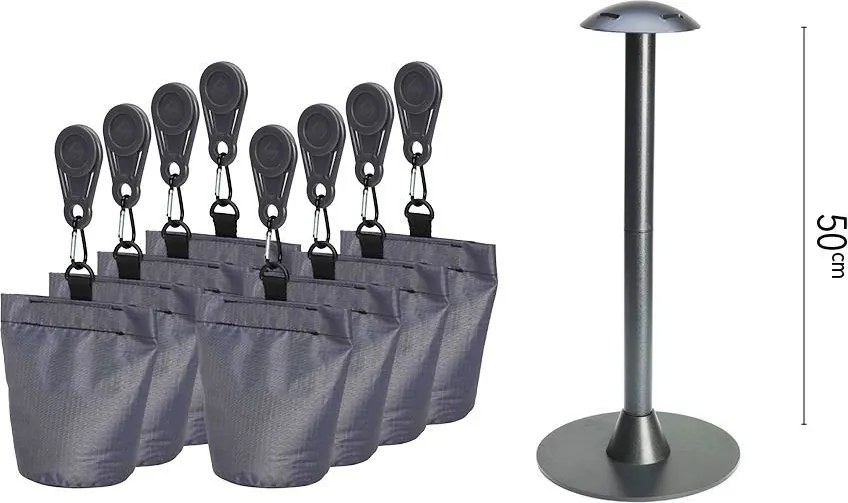 Platinum Aerocover hoessteunset - Hoessteunset voor aerocover tuinsethoezen tot en met L240cm