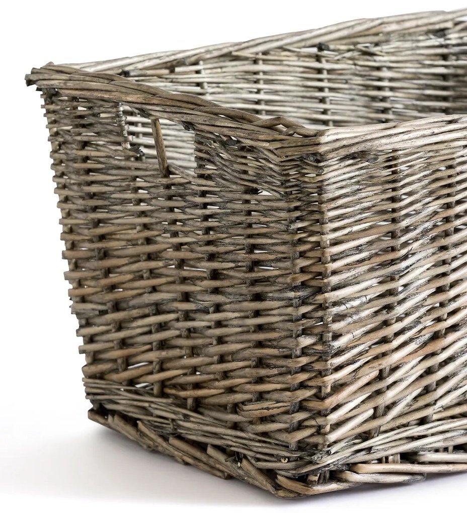 Set van 2 manden in gevlochten rotan, Semra