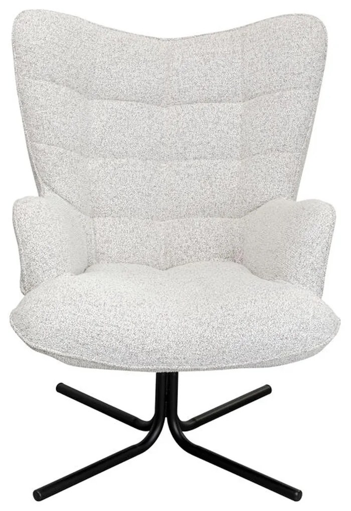 Kare Design Oscar Draaibare Fauteuil Beige Met Hoge Rug