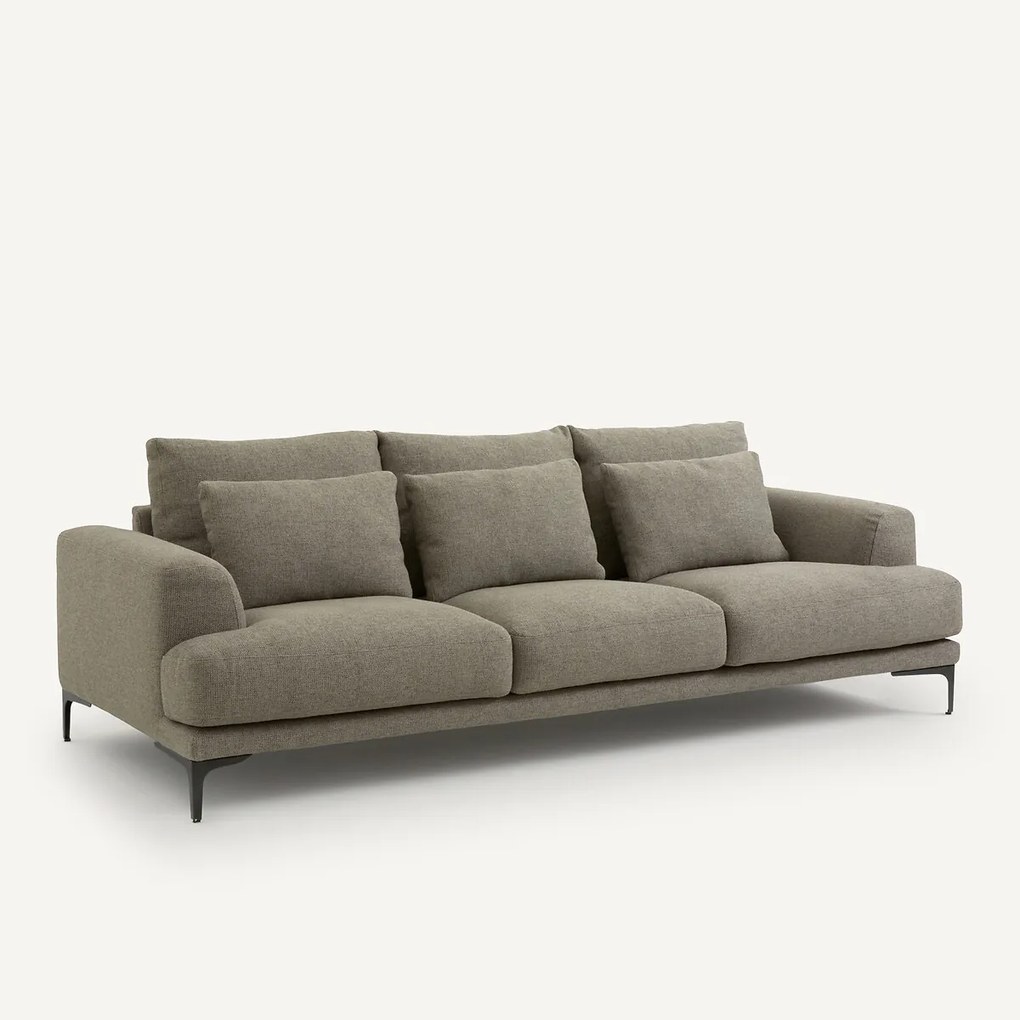 4-zits sofa getextureerd viscose linnen, Marsile