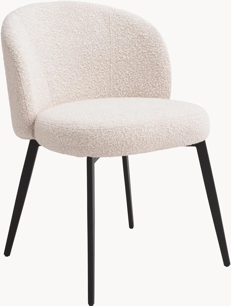 Bouclé eetstoelen Lloyd, 2-delig