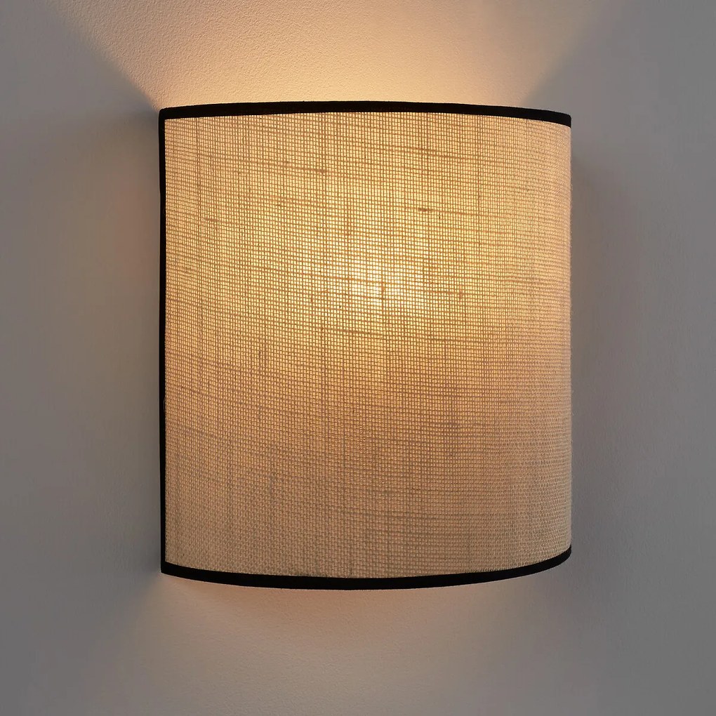 Wandlamp in jute, Come