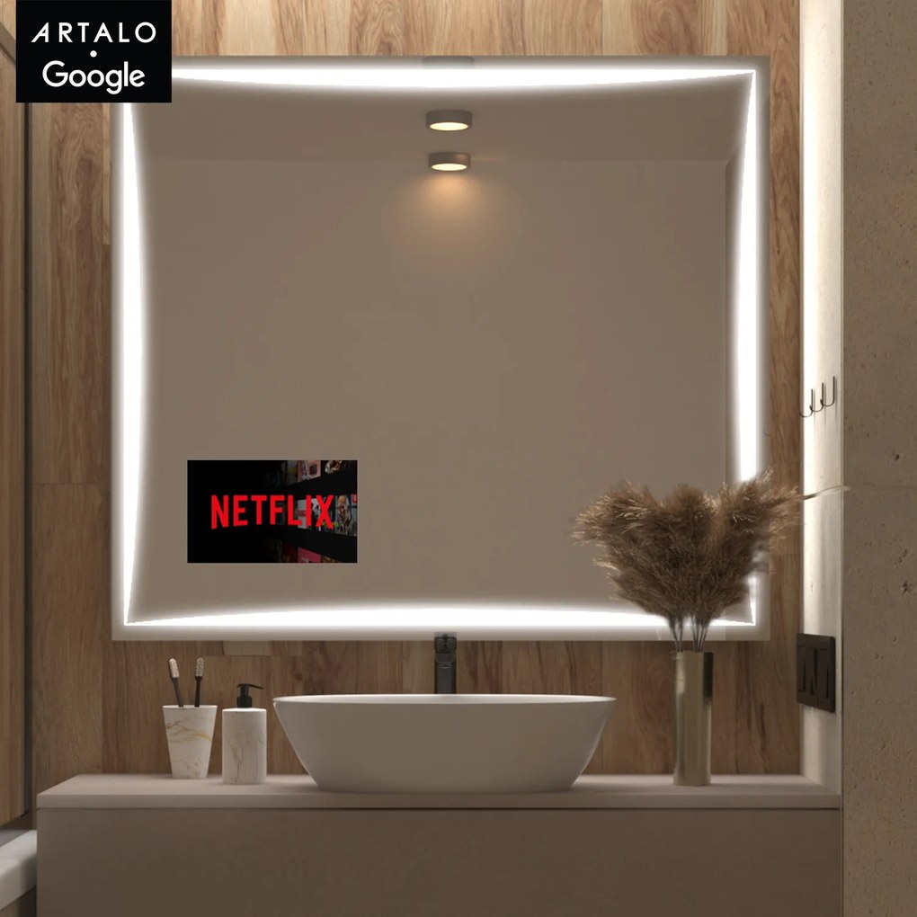 SMART spiegel met LED verlichting M5 premium + SmartScreen with Google TV