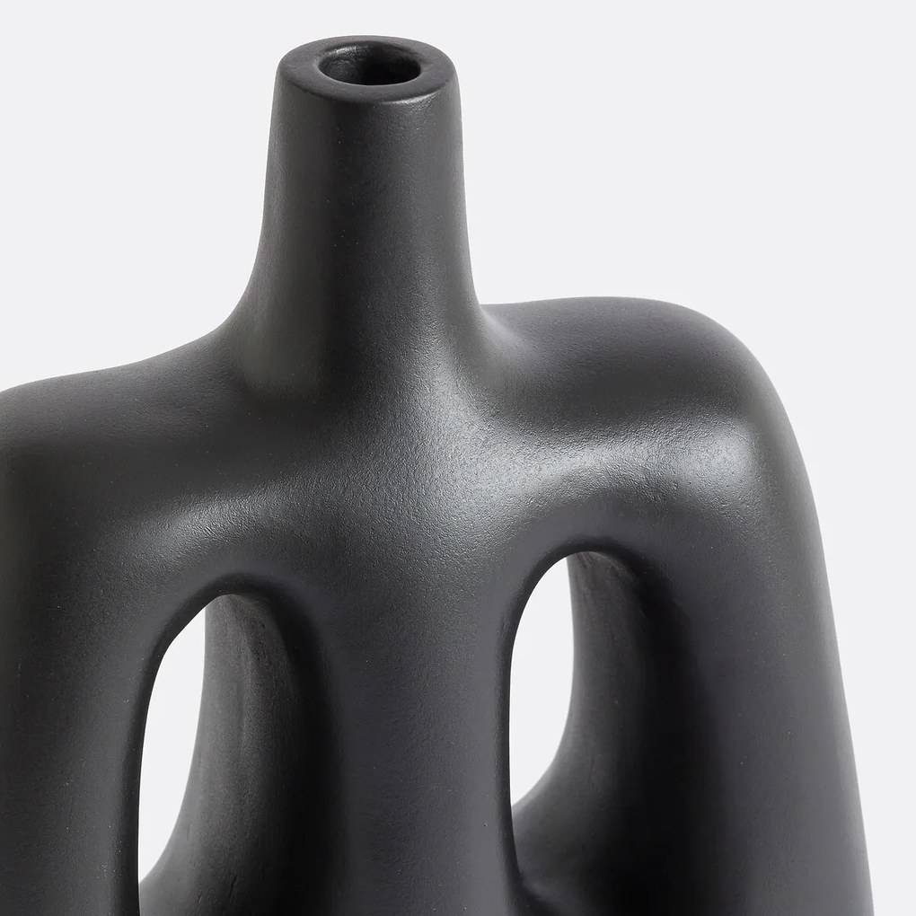 Decoratieve vaas in aardewerk H30,5 cm, Mayala