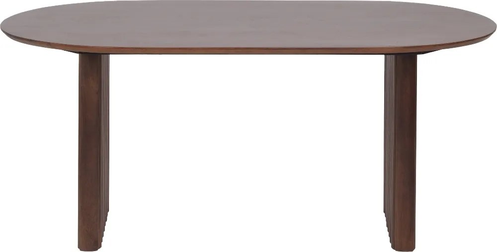 Eettafel Geribbelde Poot 180cm - 180 X 100cm.