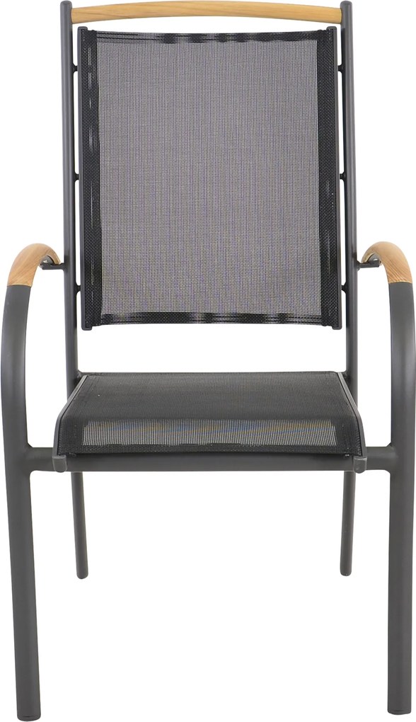 Lesli Living  Tuinstoel Stapelbaar - Monza - Teak - Lesli Living