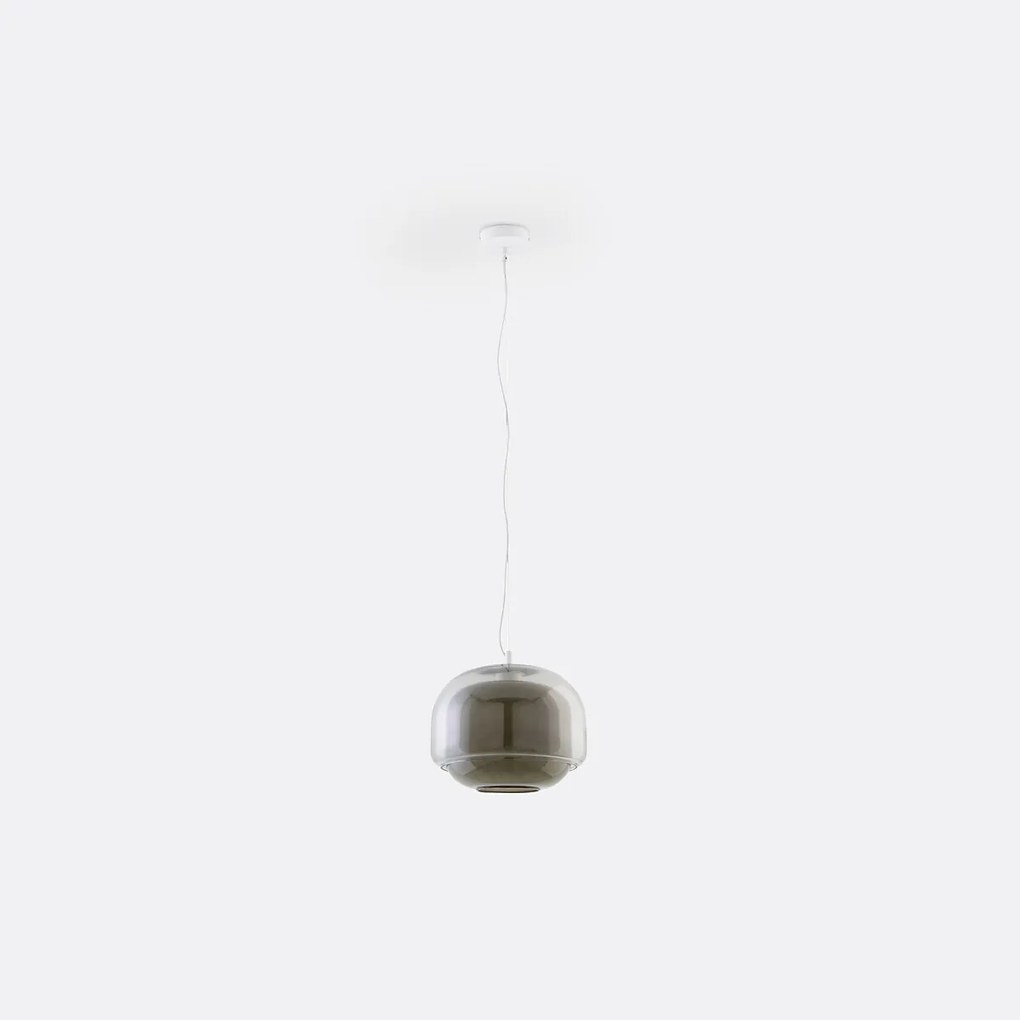 Hanglamp in gekleurd glasØ30,5 cm, Kinoko