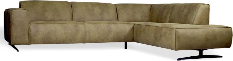 Hoekbank - Lambada - rechts - leer Hunter groen 400