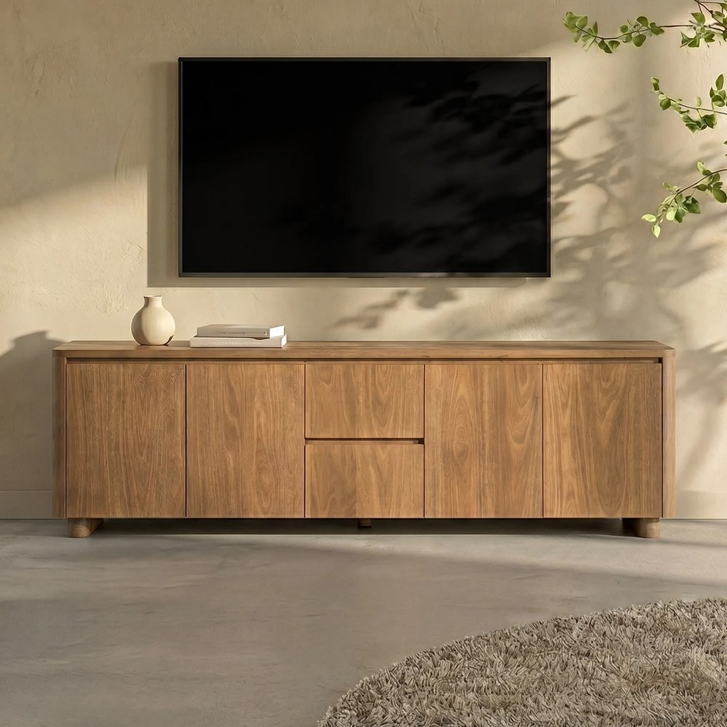 Eleonora Edward Tv Dressoir Mangohout 200 Cm - 200x40x61cm.