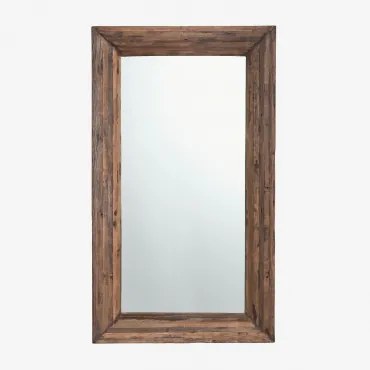 Rechthoekige Houten Wandspiegel Juvira 100 X 180 Cm - Sklum