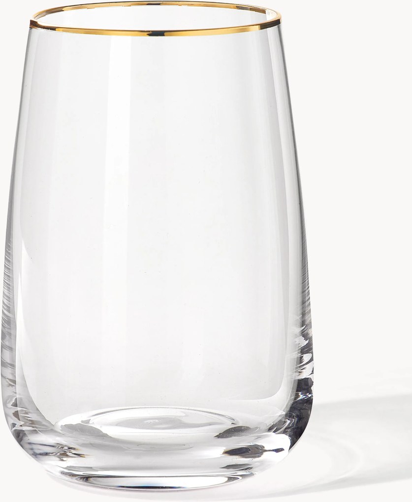 Mondgeblazen longdrinkglazen Ellery, 4-delig