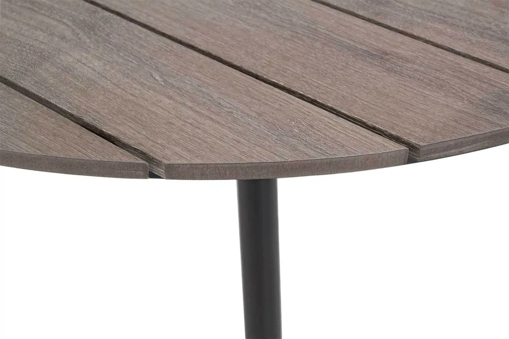 Tuinset Ronde Tuintafel 4 personen 125 cm Aluminium/Wicker Taupe  De Laan Projects