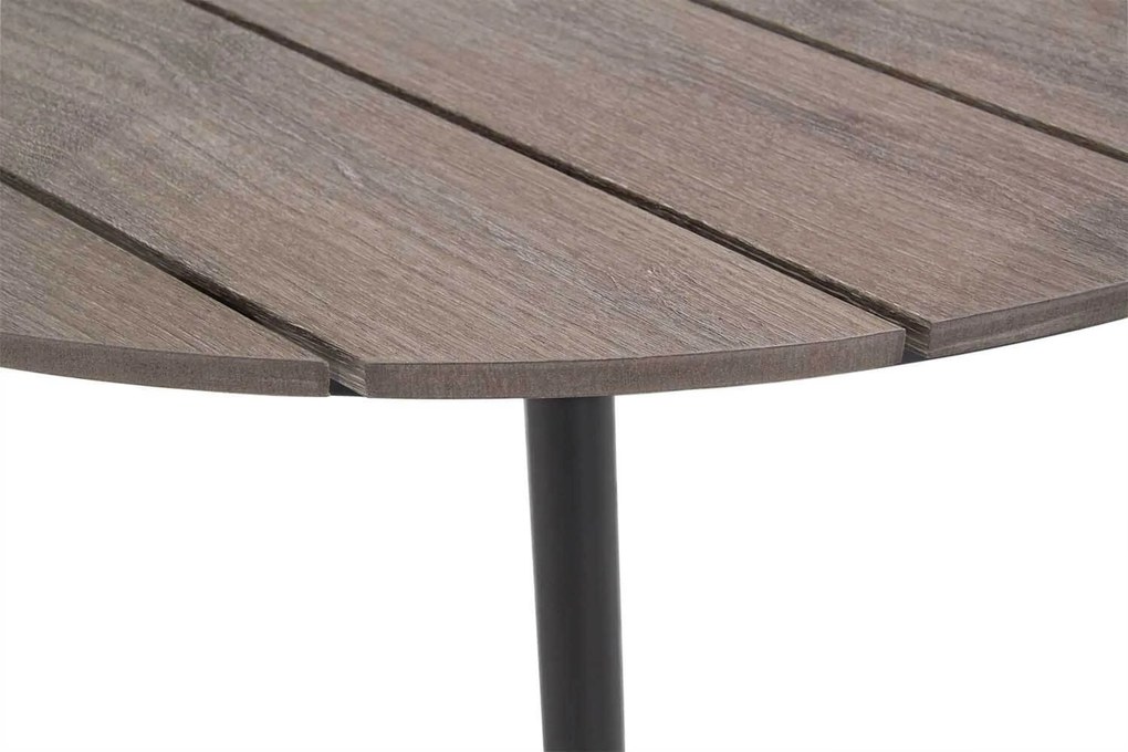 Tuinset Ronde Tuintafel 4 personen 125 cm Rope Grijs Santika Furniture Santika