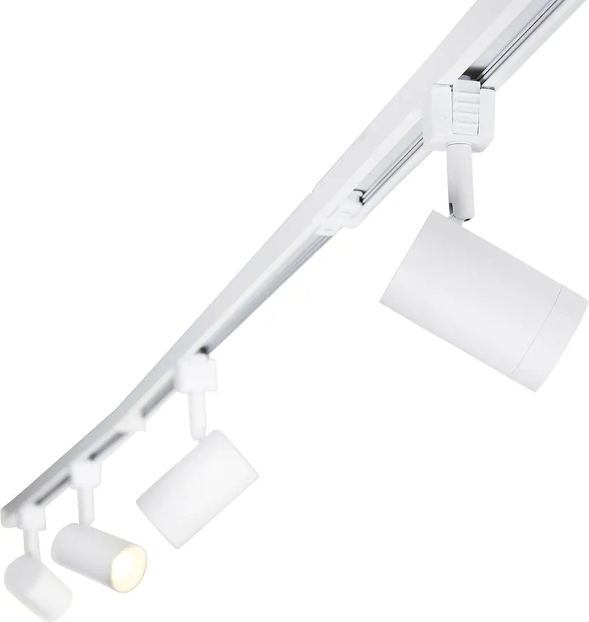 Smart 1-fase railsysteem met 14 spots wit incl. Wifi GU10 - Iconic Jeana