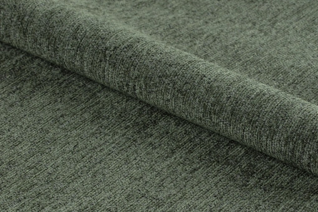 FIORA Groen (stof Apia 352)/zwart frame - MODERNE GESTOFFEERDE STOEL VOOR WOONKAMER/EETKAMER LOFT