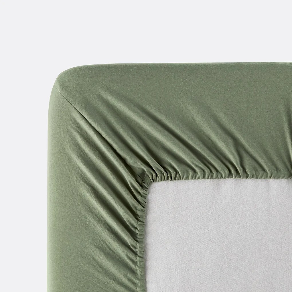 Hoeslaken van gewassen microvezel, gerecycled polyester, hoogte 30 cm