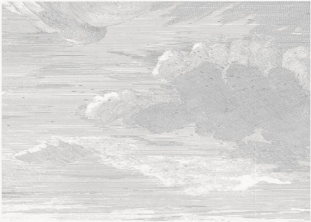 Vliesbehang Engraved Clouds