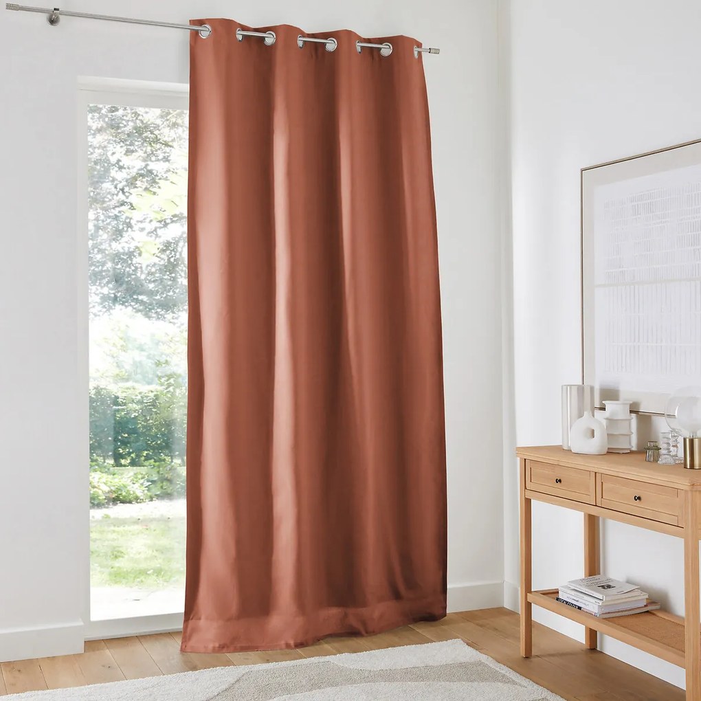 Katoenen verduisteringsgordijn met oogjes, Scenario