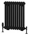 Eastbrook Rivassa 2 koloms radiator 45x60cm staal 630W zwart mat