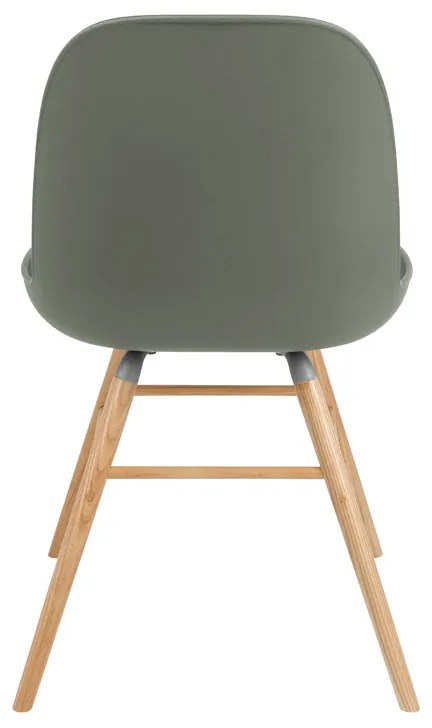 Zuiver Albert Kuip Groene Kuipstoel Met Houten Poten