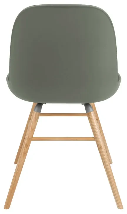 Zuiver Albert Kuip Groene Kuipstoel Met Houten Poten