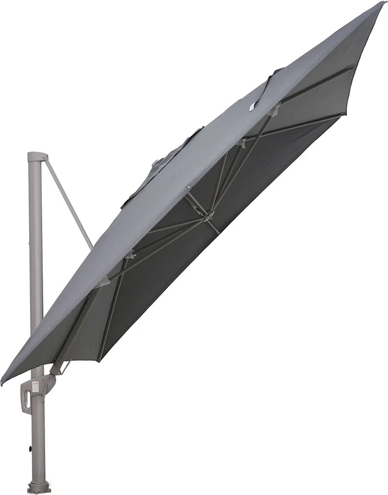 Garden Impressions Hawaii Big Pole II zweefparasol 350x350 cm – frame taupe – doek antraciet