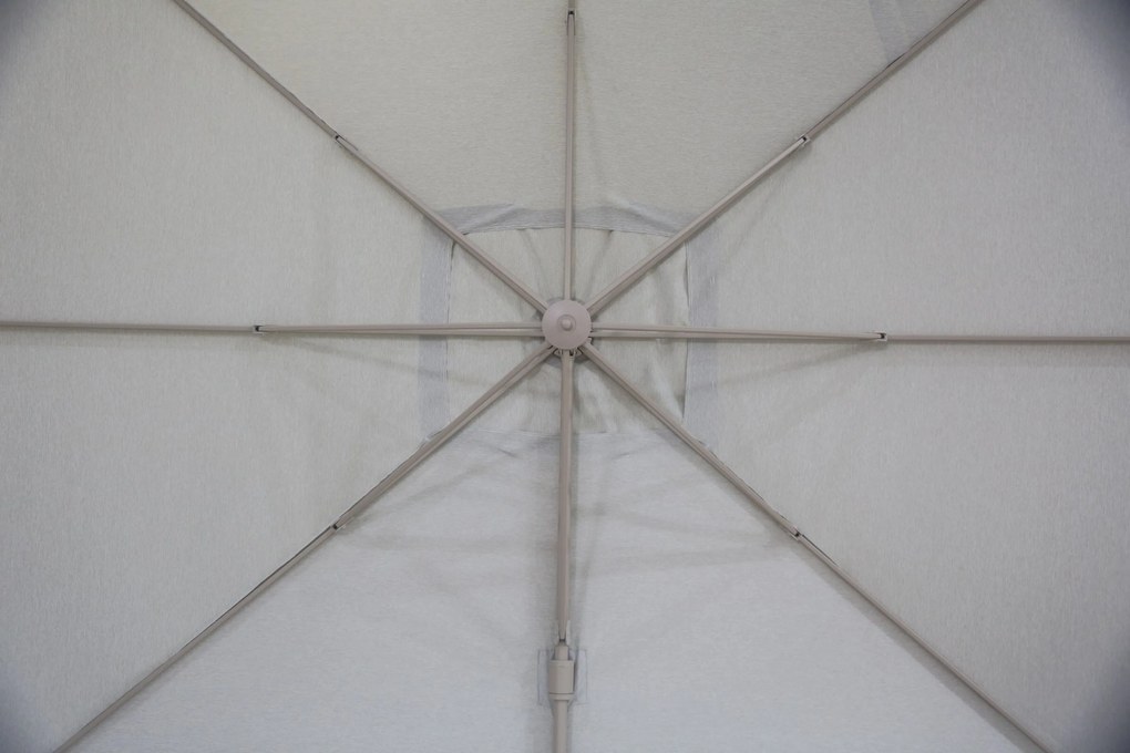 Zweefparasol  3x3.5m S2 Excellent (excl. voet) Taupe-naturel-bruin Camello Luna
