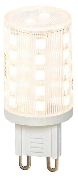 Eettafel / Eetkamer Smart hanglamp met dimmer zwart met amber glas incl. 8 Wifi G9 - Uvas Art Deco, Design G9 Binnenverlichting Lamp