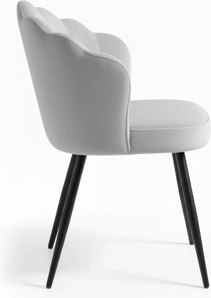 Blume Fluwelen Stoel Zwart Poten