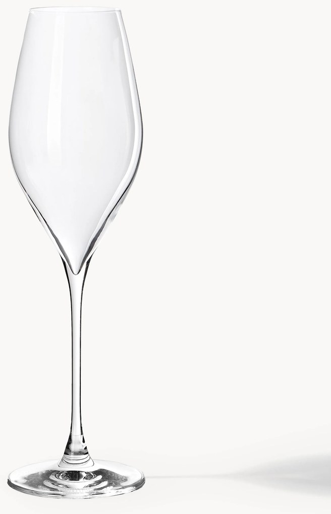 Kristallen champagneglazen Silvio, 4-delig