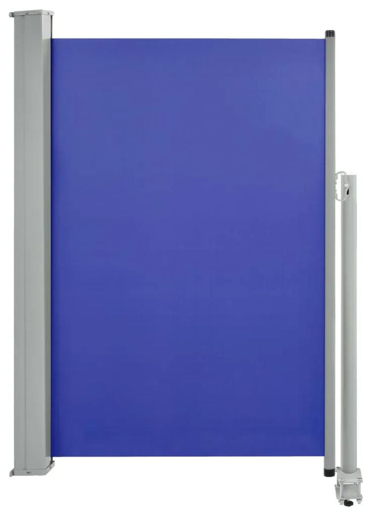 vidaXL Tuinscherm uittrekbaar 120x300 cm blauw