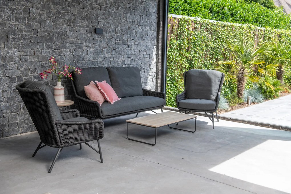 4 Seasons Outdoor Wing loungeset met Axel tafel  Loungeset    houtkleur weerbestendig