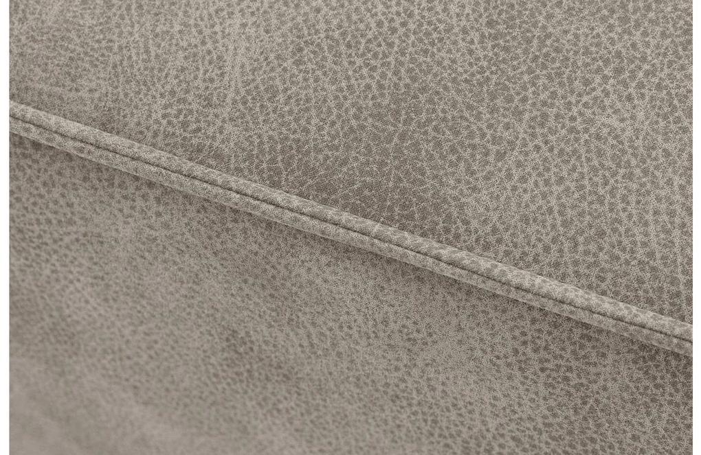 Goossens Hoekbank Hercules grijs, microvezel, 2-zits, modern design met ligelement links