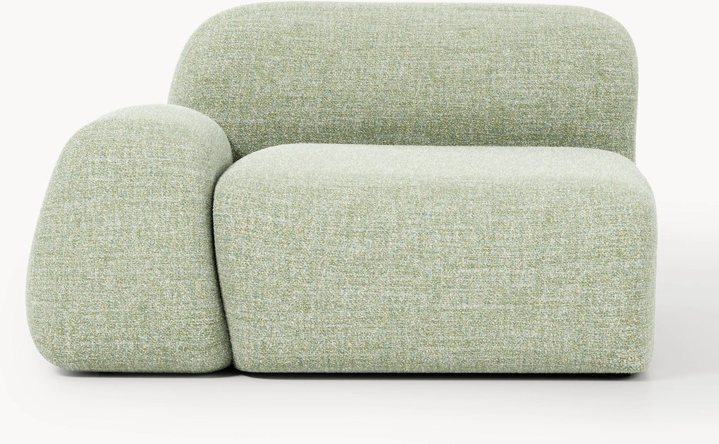 Bouclé hoekmodule Wolke