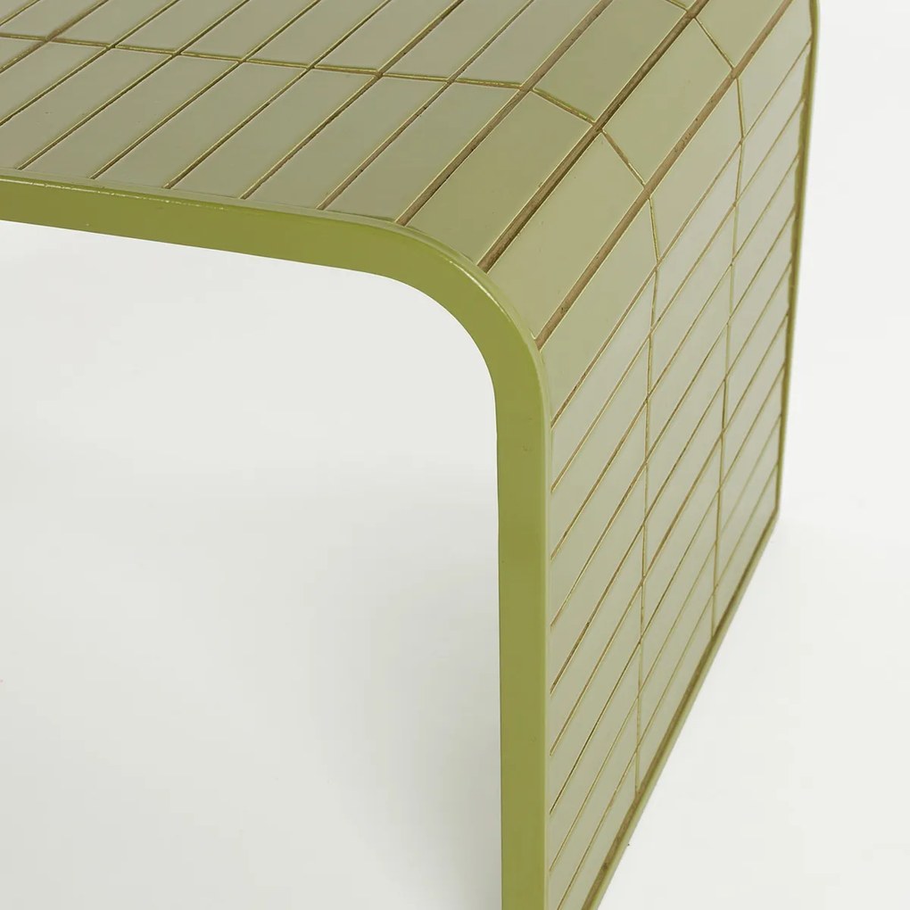 Zuiver Tiles Green Salontafel Met Tegeltjes Groen - 80 X 47cm.