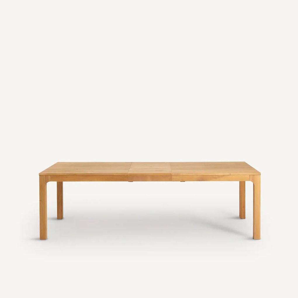 Tafel in massief eik met verlengstukken Théadora