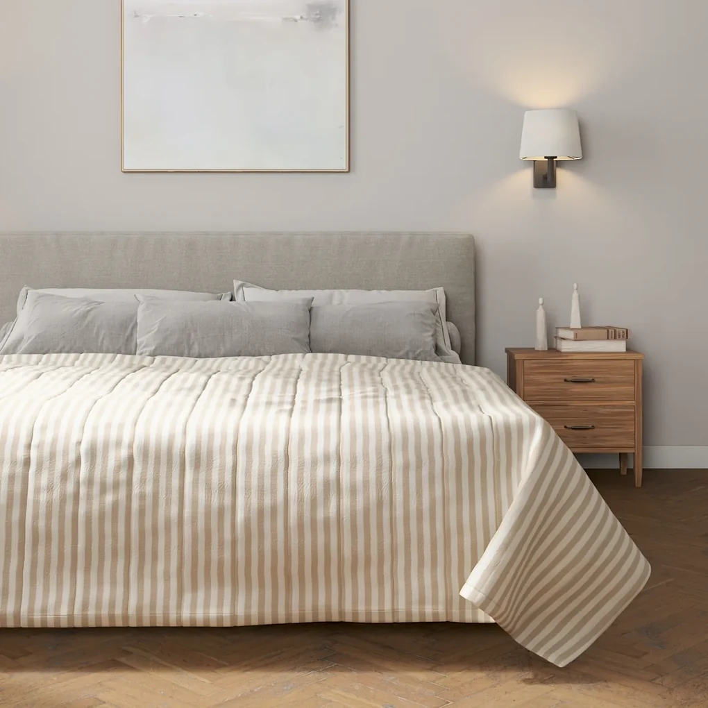 Dekoria Sprei, lichtbruin-ecru