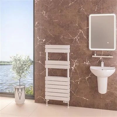 Eastbrook Addington type 21 handdoekradiator 50x110cm 1060W staal wit glans